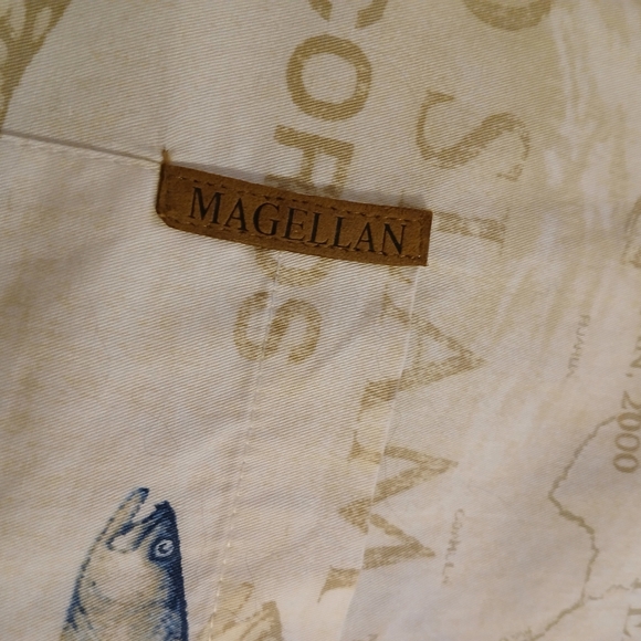 Magellan Men's Fishing Print Button Down Shirt Size XXL - Picture 7 of 9